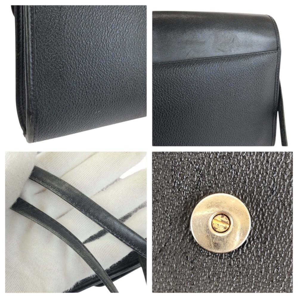 CHRISTIAN DIOR Vintage Black Leather Shoulder Bag - Picture 6 of 10